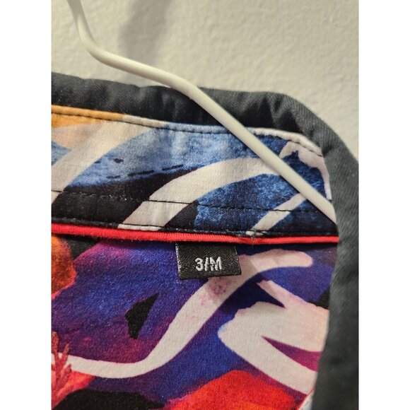 Au Noir Men Polo Size 3/M Grey Pre-Owned - Picture 3 of 9